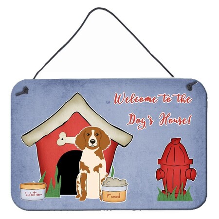 Carolines Treasures Dog House Collection Brittany Spaniel Wall or Door Hanging Prints BB2826DS812